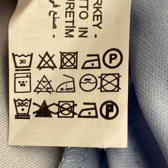 🌹NWOT. Zara Light Blue Retro Mini Dress/Jumpsuit. Size S. - Picture 10 of 10